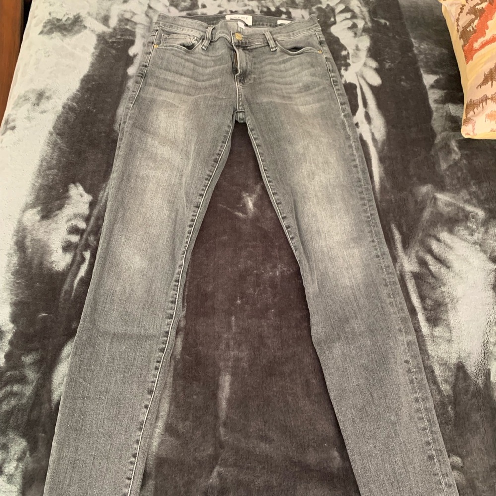 Grey Frame Denim Skinny de Jeanne - Size 27